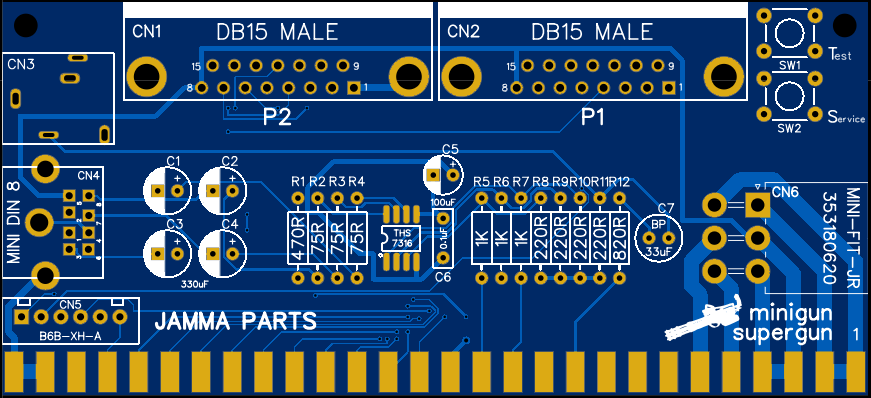 Minigun Supergun – An Open Source Arcade Supergun